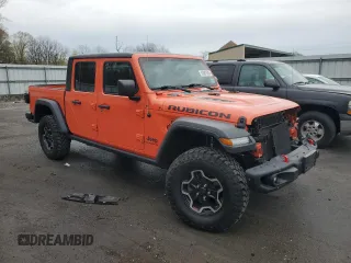 2020 Jeep Gladiator Rubicon z VIN 1C6JJTBG8LL156097, wystawiony jako Copart lot #53087525 z przebiegiem 70 252 mil mil oraz Szkoda całkowita • Salvage title. Historia ofert i sprzedaży dostępna na DreamBid. Obrazek 4.