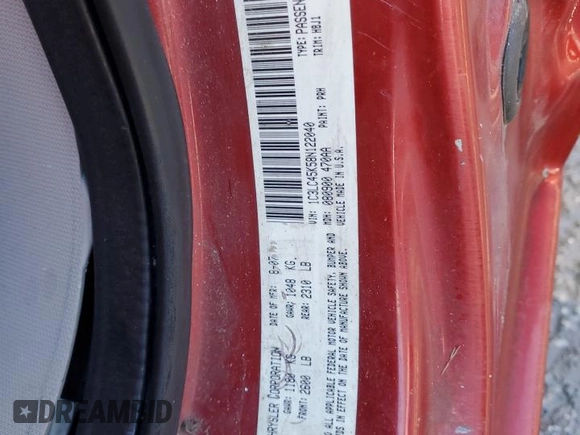 2008 Chrysler Sebring LX with VIN 1C3LC45K58N122040, listed as a Copart auction lot 82375204 with 135,105 mi miles and Non Repairable. Bid and sale history available at carsss.com. Image 13.