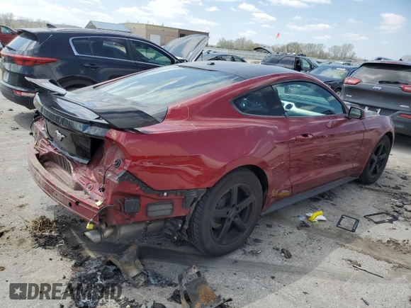 2015 Ford Mustang EcoBoost with VIN 1FA6P8TH9F5322546, listed as a Copart auction lot 52772335 with 87,356 mi miles and Salvage Title. Bid and sale history available at carsss.com. Image 3.