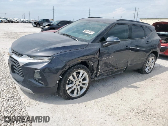 2021 Chevrolet Blazer LT z VIN 3GNKBJR45MS520568, wystawiony jako Copart lot #50696095 z przebiegiem 43 676 mil mil oraz Szkoda całkowita • Salvage title. Historia ofert i sprzedaży dostępna na DreamBid. Obrazek 1.