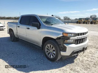 2020 Chevrolet Silverado 1500 Custom with VIN 3GCPWBEHXLG212637, listed as a Copart auction lot 42171255 with 105,055 mi miles and Salvage Title. Bid and sale history available at carsss.com. Image 4.
