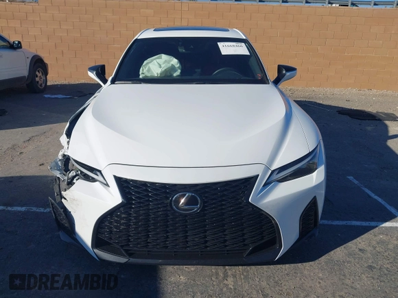 2023 Lexus IS with VIN JTHGZ1B2XP5071176, listed as a IAAI auction lot 41668466 with 14,200 mi miles. Bid and sale history available at carsss.com. Image 12.