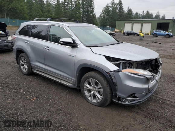 2015 Toyota Highlander Hybrid Limited with VIN 5TDDCRFH1FS012786, listed as a Copart auction lot 88916045 with 55,717 mi miles and Salvage Title. Bid and sale history available at carsss.com. Image 4.