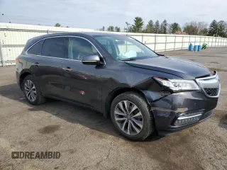 2016 Acura MDX w/Tech with VIN 5FRYD4H43GB036376, listed as a Copart auction lot 53168455 with 103,725 mi miles and Salvage Title. Bid and sale history available at carsss.com. Image 4.