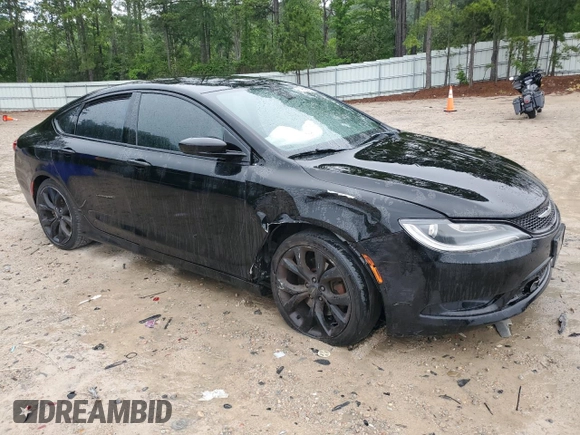 2015 Chrysler 200 S with VIN 1C3CCCBB7FN638895, listed as a Copart auction lot 59626025 with 102,837 mi miles and Salvage title. Bid and sale history available at DreamBid. Image 4.