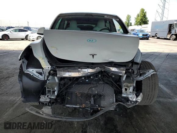 2023 Tesla Model Y Long Range with VIN 7SAYGDEE8PF620703, listed as a Copart auction lot 54655105 with 29,538 mi miles and Salvage Title. Bid and sale history available at DreamBid. Image 5.