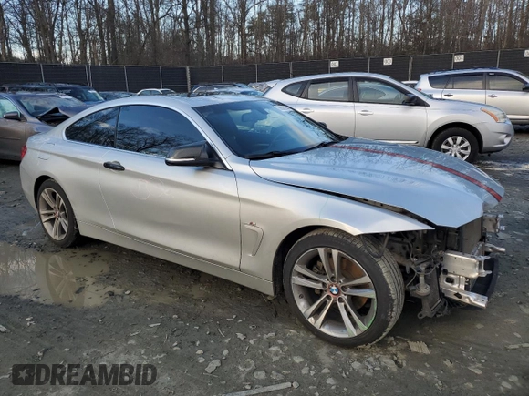 2016 BMW 4 Series 428i xDrive with VIN WBA3N9C58GK251015, listed as a Copart auction lot 86592934 with 90,284 mi miles and Salvage Title. Bid and sale history available at carsss.com. Image 4.