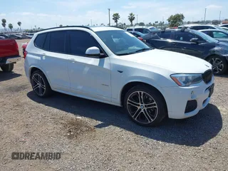 2017 BMW X3 xDrive35i z VIN 5UXWX7C30H0W39459, wystawiony jako IAAI lot #42116800 z przebiegiem 132 380 mil mil oraz . Historia ofert i sprzedaży dostępna na DreamBid. Obrazek 1.