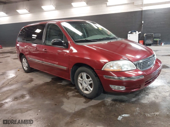 2002 Ford Windstar Wagon SE with VIN 2FMZA52442BB60882, listed as a IAAI auction lot 41621529 with 136,753 mi miles. Bid and sale history available at carsss.com. Image 1.