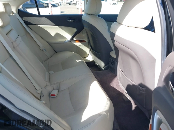 2009 Lexus IS 250 with VIN JTHBK262X92085324, listed as a IAAI auction lot 41625515 with 77,665 mi miles. Bid and sale history available at carsss.com. Image 8.