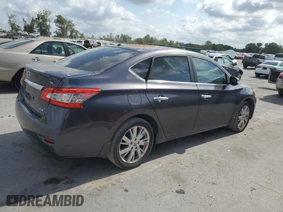 2014 Nissan Sentra SV with VIN 3N1AB7AP5EY286480, listed as a Copart auction lot 55511445 with 124,941 mi miles and Salvage Title. Bid and sale history available at DreamBid. Image 3.