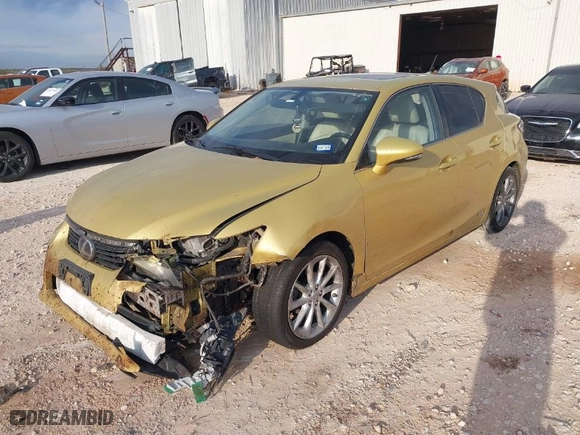2011 Lexus CT 200h with VIN JTHKD5BH9B2014143, listed as a IAAI auction lot 41002088 with 203,710 mi miles. Bid and sale history available at carsss.com. Image 2.