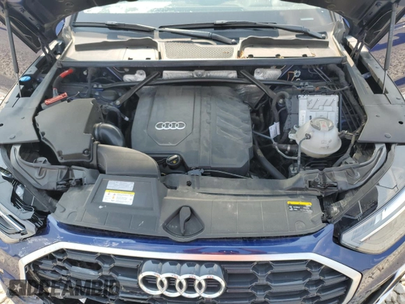 2022 Audi Q5 S line Premium with VIN WA1GAAFY6N2071689, listed as a Copart auction lot 59636025 with 19,969 mi miles and Salvage title. Bid and sale history available at DreamBid. Image 12.