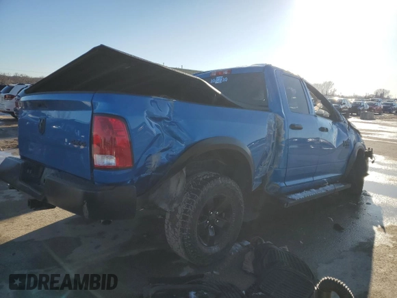 2022 Ram 1500 Tradesman with VIN 1C6RR7FG4NS156765, listed as a Copart auction lot 47787415 with 63,099 mi miles and Salvage title. Bid and sale history available at DreamBid. Image 3.