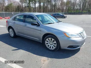 2014 Chrysler 200 LX with VIN 1C3CCBAB7EN212540, listed as a IAAI auction lot 42037247 with 207,670 mi miles. Bid and sale history available at carsss.com. Image 1.
