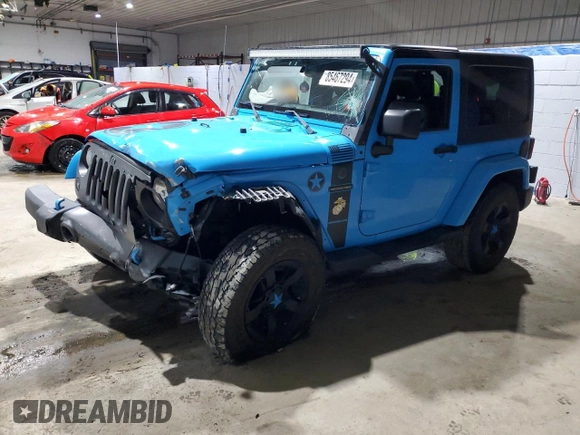 2017 Jeep Wrangler Willys Wheeler with VIN 1C4AJWAG3HL584372, listed as a Copart auction lot 85467294 with Not Provided miles and Salvage Title. Bid and sale history available at DreamBid. Image 1.