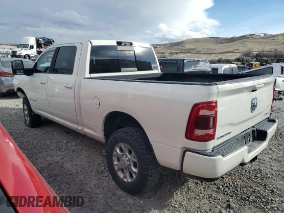 2023 Ram 2500 Laramie with VIN 3C6UR5FJ1PG591070, listed as a Copart auction lot 47958825 with 15,623 mi miles and Salvage title. Bid and sale history available at DreamBid. Image 2.