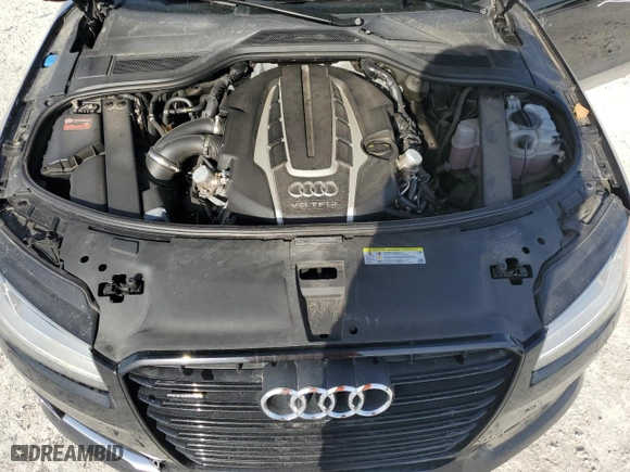 2017 Audi A8 L Sport with VIN WAU43AFD9HN019845, listed as a Copart auction lot 48113205 with 65,434 mi miles and Salvage Title. Bid and sale history available at carsss.com. Image 11.
