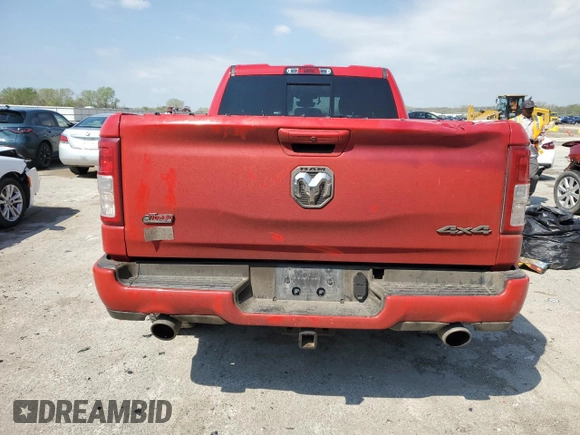 2020 Ram 1500 Big Horn z VIN 1C6SRFBT6LN201358, wystawiony jako Copart lot #53646715 z przebiegiem 84 822 mil mil oraz Szkoda całkowita • Salvage title. Historia ofert i sprzedaży dostępna na DreamBid. Obrazek 6.