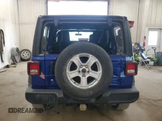 2019 Jeep Wrangler Unlimited Sport S with VIN 1C4HJXDG3KW504073, listed as a Copart auction lot 59037655 with 80,523 mi miles and Salvage title. Bid and sale history available at DreamBid. Image 6.