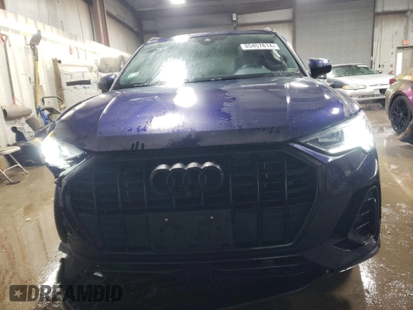 2022 Audi Q3 S line Premium Plus с VIN WA1EECF38N1037304, выставлен на аукционе Copart как лот 85457614 с пробегом 29 472 миль миль и Списание • Salvage title. История ставок и продаж доступна на DreamBid. Изображение 5.