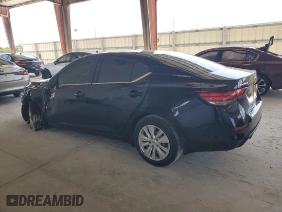 2020 Nissan Sentra S with VIN 3N1AB8BV2LY252576, listed as a Copart auction lot 52111675 with 45,734 mi miles and Non Repairable. Bid and sale history available at carsss.com. Image 2.