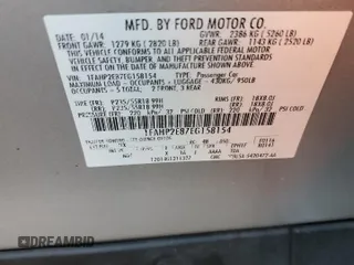 2014 Ford Taurus SEL with VIN 1FAHP2E87EG158154, listed as a Copart auction lot 51787855 with 173,955 mi miles and Salvage Title. Bid and sale history available at carsss.com. Image 12.