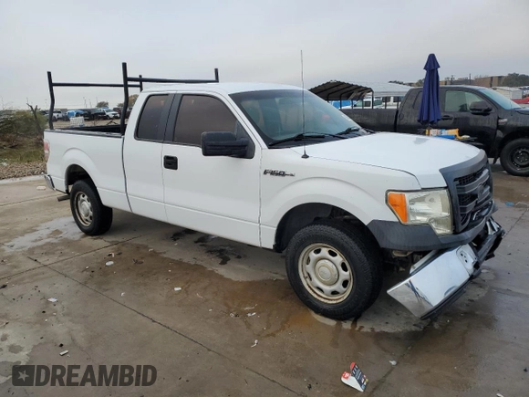 2014 Ford F-150 XL with VIN 1FTEX1CM1EKE98498, listed as a Copart auction lot 83595034 with 137,091 mi miles and Salvage title. Bid and sale history available at DreamBid. Image 4.
