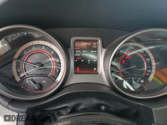 2014 Dodge Journey Crossroad with VIN 3C4PDDGG6ET315960, listed as a Copart auction lot 53576175 with 179,959 mi miles and Salvage title. Bid and sale history available at DreamBid. Image 9.