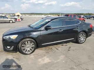 2014 Kia Cadenza Premium with VIN KNALN4D77E5145184, listed as a Copart auction lot 69019324 with 144,307 mi miles and Clean Title. Bid and sale history available at carsss.com. Image 1.