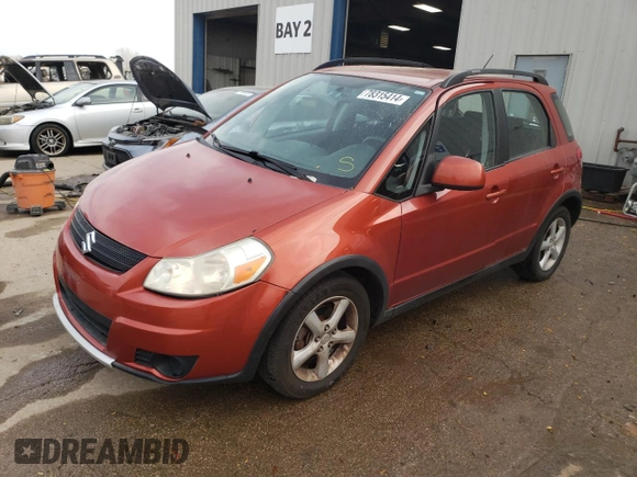 2008 Suzuki SX4 with VIN JS2YB413085109351, listed as a Copart auction lot 78315414 with 95,668 mi miles and Salvage Title. Bid and sale history available at carsss.com. Image 1.