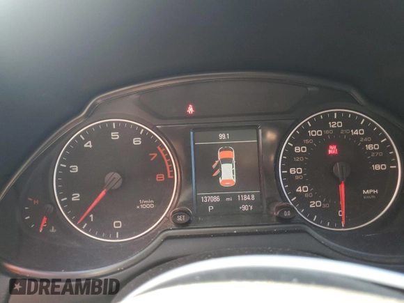 2012 Audi Q5 Premium Plus with VIN WA1LFAFP5CA138213, listed as a Copart auction lot 65818345 with 137,086 mi miles and Clean title. Bid and sale history available at DreamBid. Image 9.