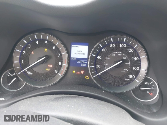 2017 Infiniti Q70L 3.7 with VIN JN1BY1PR9HM210745, listed as a IAAI auction lot 41511737 with 75,978 mi miles. Bid and sale history available at carsss.com. Image 7.