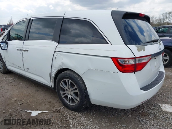 2012 Honda Odyssey EX-L with VIN 5FNRL5H67CB082903, listed as a IAAI auction lot 42015904 with 208,300 mi miles and . Bid and sale history available at carsss.com. Image 3.