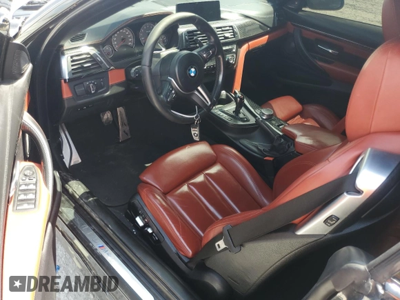 2018 BMW M4 with VIN WBS4Z9C50JED22222, listed as a Copart auction lot 57043595 with 71,899 mi miles and Salvage title. Bid and sale history available at DreamBid. Image 8.