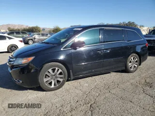 2015 Honda Odyssey Touring Elite with VIN 5FNRL5H99FB003519, listed as a Copart auction lot 49653375 with 172,777 mi miles and Salvage Title. Bid and sale history available at DreamBid. Image 1.