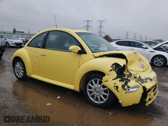2005 Volkswagen New Beetle Coupe GLS with VIN 3VWCK31C55M409937, listed as a Copart auction lot 72615724 with 63,615 mi miles and Salvage Title. Bid and sale history available at carsss.com. Image 4.