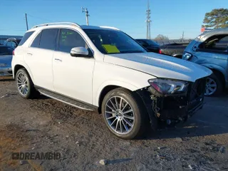 2021 Mercedes-Benz GLE 350 z VIN 4JGFB4JB1MA555174, wystawiony jako IAAI lot #41184145 z przebiegiem 47 500 mil mil oraz . Historia ofert i sprzedaży dostępna na DreamBid. Obrazek 1.