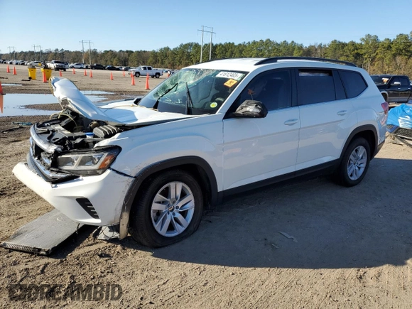 2021 Volkswagen Atlas S with VIN 1V2AP2CA4MC538199, listed as a Copart auction lot 41612465 with Not provided miles and Salvage title. Bid and sale history available at DreamBid. Image 1.