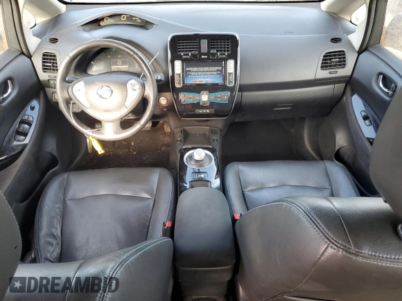 2017 Nissan LEAF S with VIN 1N4BZ0CP8HC302594, listed as a Copart auction lot 86943114 with 37,740 mi miles and Salvage Title. Bid and sale history available at carsss.com. Image 8.