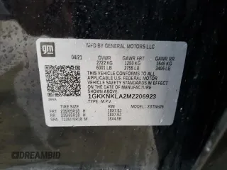 2021 GMC Acadia SLE with VIN 1GKKNKLA2MZ206923, listed as a Copart auction lot 86561514 with Not Provided miles and Clean Title. Bid and sale history available at DreamBid. Image 13.