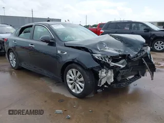 2016 Kia Optima LX with VIN 5XXGT4L35GG001978, listed as a IAAI auction lot 42508596 with 109,217 mi miles and . Bid and sale history available at DreamBid. Image 1.