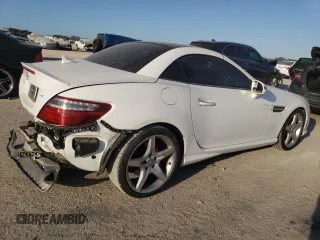 2015 Mercedes-Benz SLK-Class SLK 350 with VIN WDDPK5HA6FF099602, listed as a Copart auction lot 76777564 with 37,842 mi miles and Salvage Title. Bid and sale history available at carsss.com. Image 3.