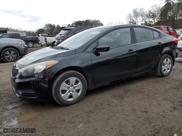 2016 Kia Forte LX with VIN KNAFK4A64G5578238, listed as a Copart auction lot 43078145 with 135,576 mi miles and Salvage Title. Bid and sale history available at carsss.com. Image 1.