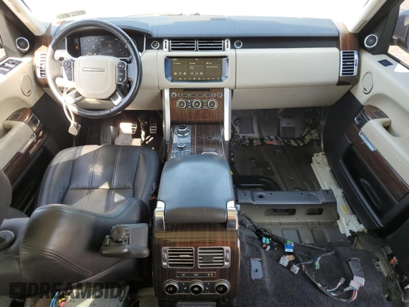 2017 Land Rover Range Rover with VIN SALGS2FE3HA359431, listed as a Copart auction lot 61728395 with 75,210 mi miles and Salvage title. Bid and sale history available at DreamBid. Image 8.