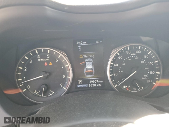 2021 Infiniti Q50 Pure with VIN JN1EV7APXMM701738, listed as a Copart auction lot 74363854 with 49,907 mi miles and Clean title. Bid and sale history available at DreamBid. Image 9.