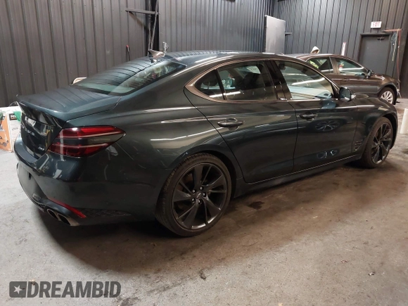 2023 Genesis G70 2.0T with VIN KMTG34TA3PU115553, listed as a IAAI auction lot 41822917 with 35,784 mi miles and . Bid and sale history available at DreamBid. Image 4.