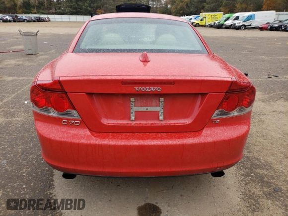 2006 Volvo C70 with VIN YV1MC68256J006360, listed as a Copart auction lot 77653804 with 132,448 mi miles and Salvage Title. Bid and sale history available at carsss.com. Image 6.