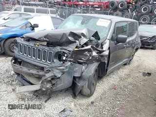 2018 Jeep Renegade Sport with VIN ZACCJAAB2JPG70452, listed as a IAAI auction lot 42203216 with 115,354 mi miles and . Bid and sale history available at DreamBid. Image 16.