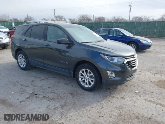 2019 Chevrolet Equinox LS with VIN 3GNAXHEV2KS564335, listed as a IAAI auction lot 41707806 with 131,694 mi miles and . Bid and sale history available at carsss.com. Image 1.
